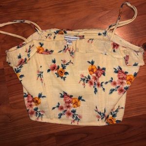 American Eagle corset floral top